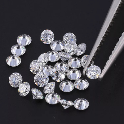 กรวด DEF VVS-VS Round Brilliant Cut Diamond Lab Engineered Diamonds