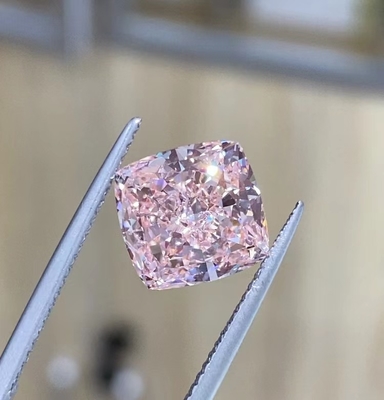 ไฟแฟนซี VS2-VS1 Lab Grown Pink Diamonds 10 Mohs Cushion Shape