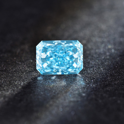 1-1.99 กะรัต Radiant Loose Diamond Blue Lab Diamonds เครื่องประดับตกแต่ง