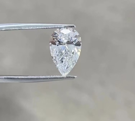 10 Mohs Pear Shaped Lab Diamond เพชร Cvd ที่ใหญ่ที่สุดสำหรับการผลิตเครื่องประดับ
