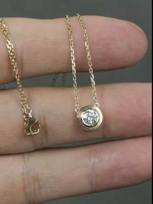 รูปทรงกลม หนังสือนิทานเพชรที่เติบโตในห้องปฏิบัติการ สําหรับของขวัญ lucky eye necklace Pendant jewelry