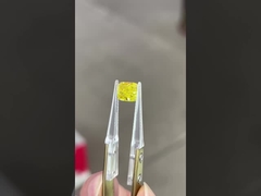 Cushion Loose Diamond HPHT Lab Grown Yellow Diamond กรวดเพชรสังเคราะห์