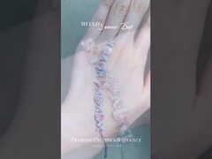 สร้อยข้อมือเพชรสีชมพู